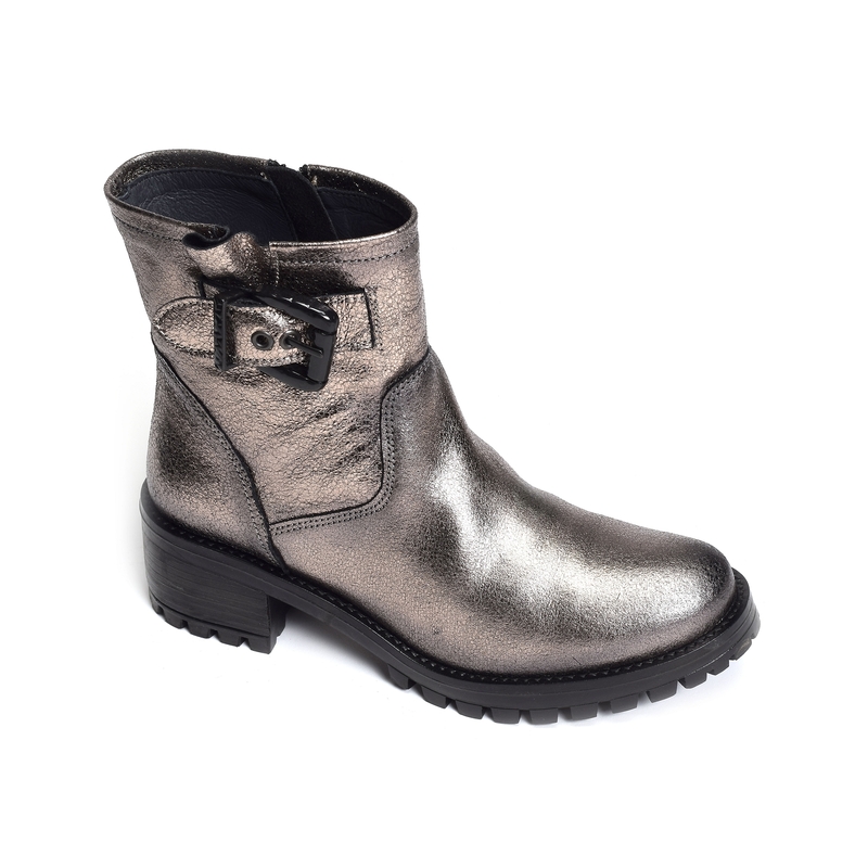 CAICI Gris Métallisé, Bottines Follia Dolce