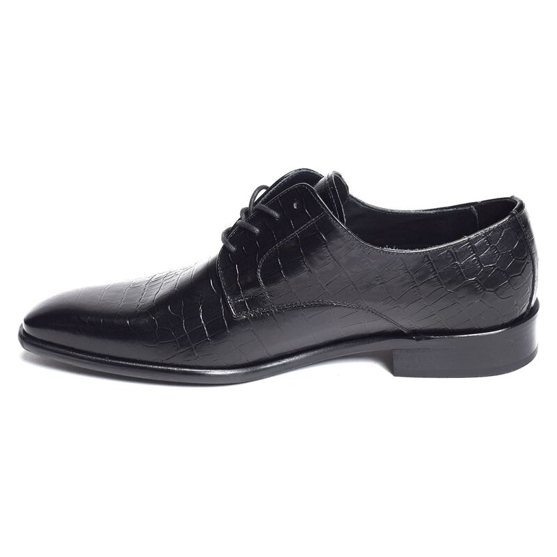 JAKOU Noir, Chaussures de Ville Pierre Cardin