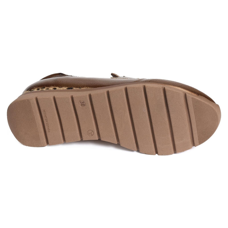 POGNAL Verni Taupe, Mocassins Folie's