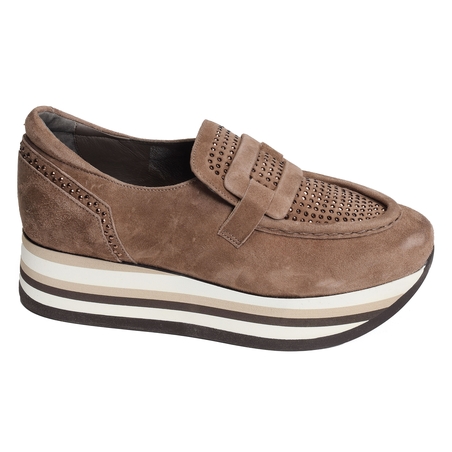 CASTEL Taupe, Mocassins Softwaves