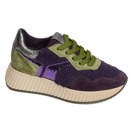 ALANZA Violet Vert, Baskets running Softwaves