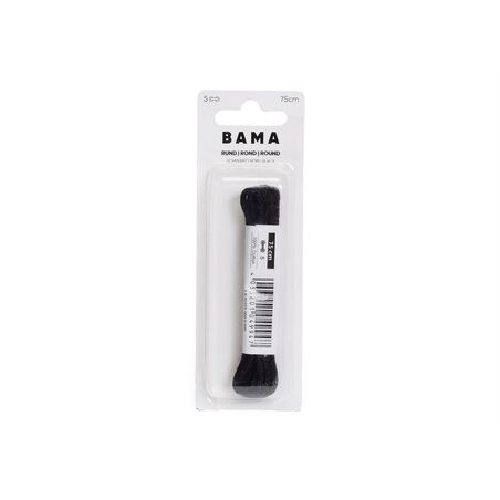 LACET ROND 75 CM Noir, Lacets Bama