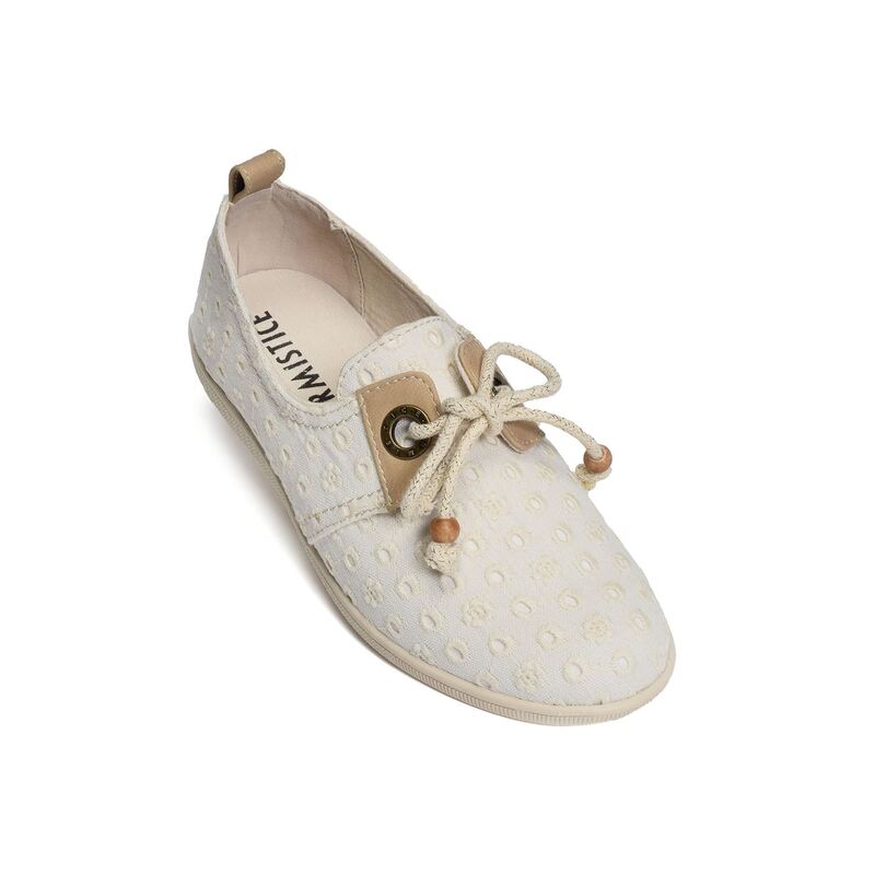 STONE ONE CANVAS Blanc, Chaussures basses Armistice