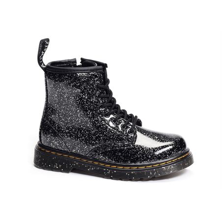 1460 TOD JUNIOR Noir Argent, Boots Dr Martens