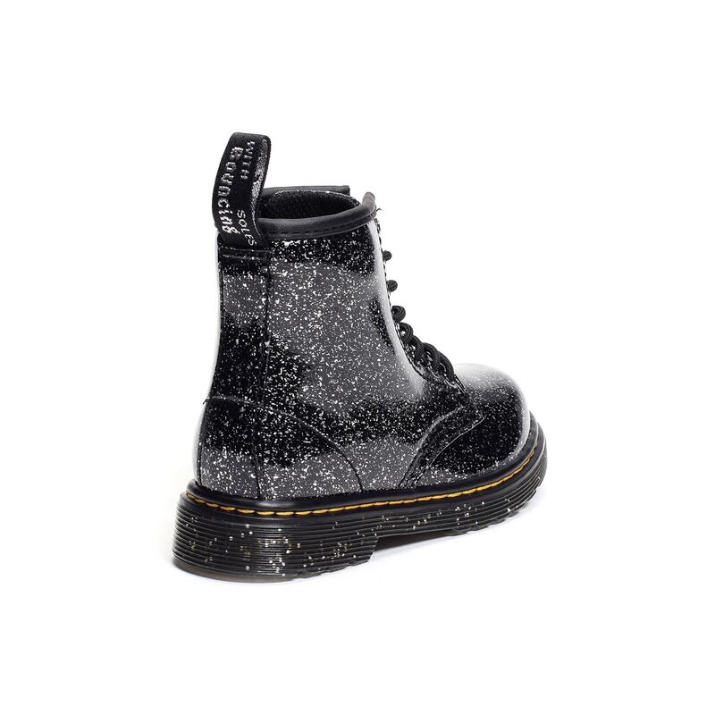 1460 TOD JUNIOR Noir Argent, Boots Dr Martens