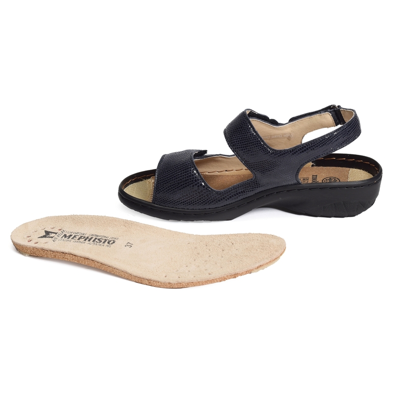 GETHA Marine, Sandales plates Mephisto