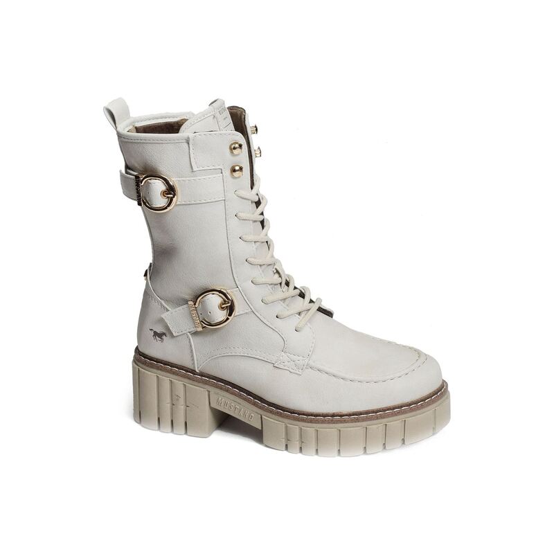 1447505 Blanc, Bottines & Boots Mustang