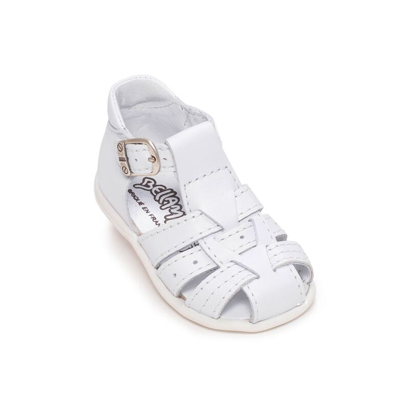 PARVI Blanc, Sandales plates & Nu-Pieds Bellamy