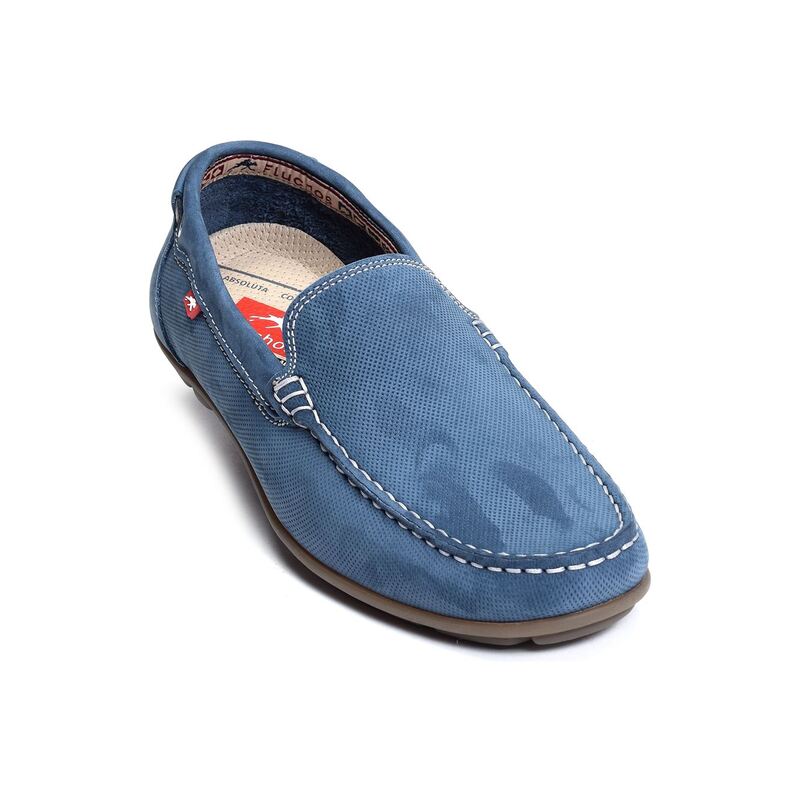 9075 Bleu, Mocassins Fluchos