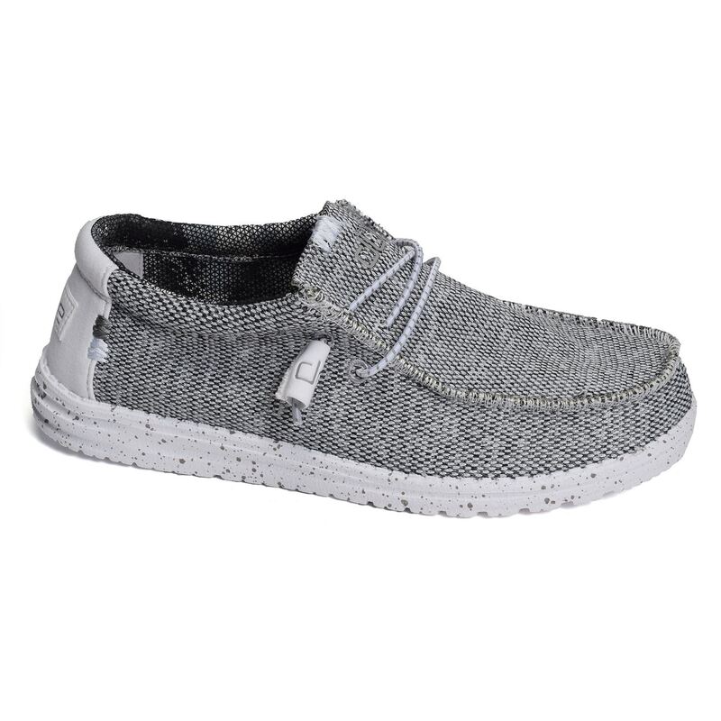 WALLY SOX Gris Blanc, Chaussures basses HeyDude