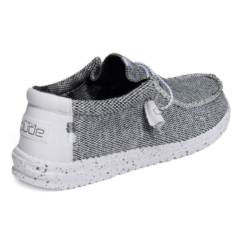 WALLY SOX Gris Blanc, Chaussures basses HeyDude