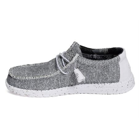 WALLY SOX Gris Blanc, Chaussures basses HeyDude