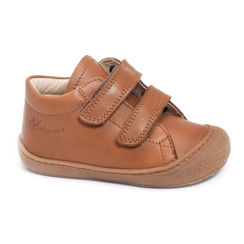 COCOON VELCRO BOY CLASSIC Cognac, Chaussures à Scratch Naturino