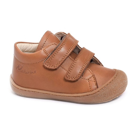 COCOON VELCRO BOY CLASSIC Cognac, Chaussures à Scratch Naturino