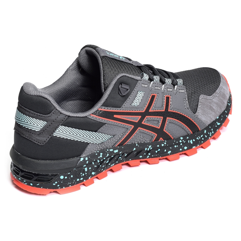 GEL CITREK Gris Rouge, Baskets running Asics