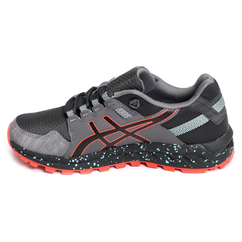 GEL CITREK Gris Rouge, Baskets running Asics