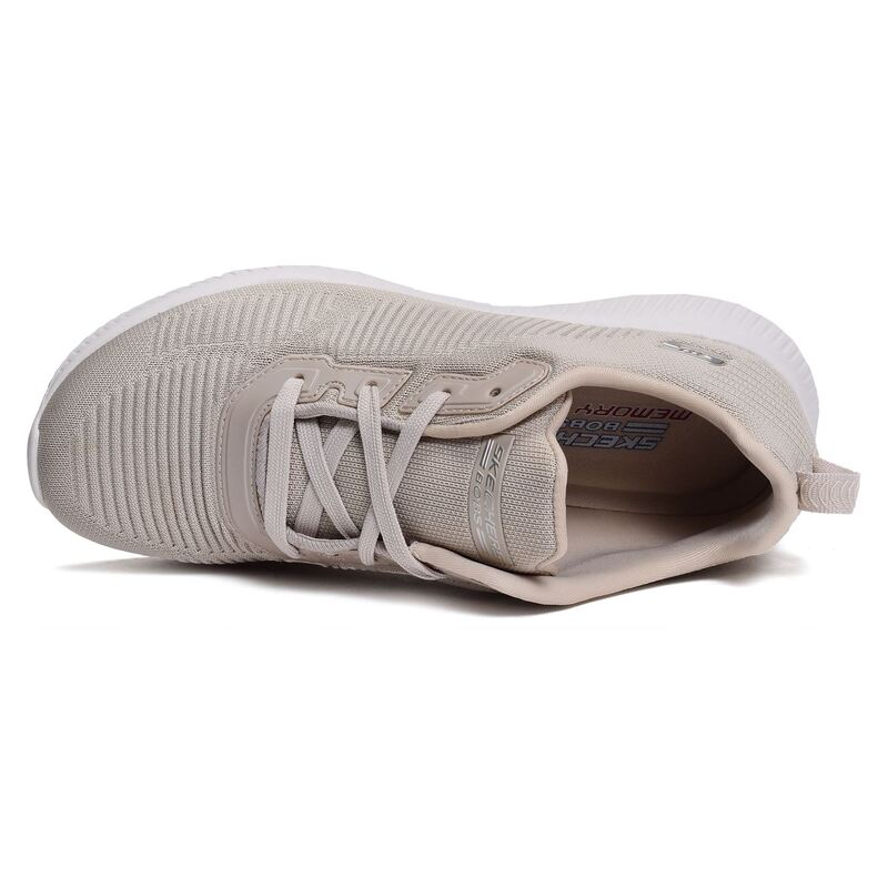 BOBS SQUAD TOUGH TALK Beige, Baskets running Skechers