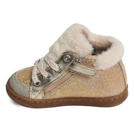 BOUBA ZIP HAIR Platine, Chaussures à Lacets Shoopom