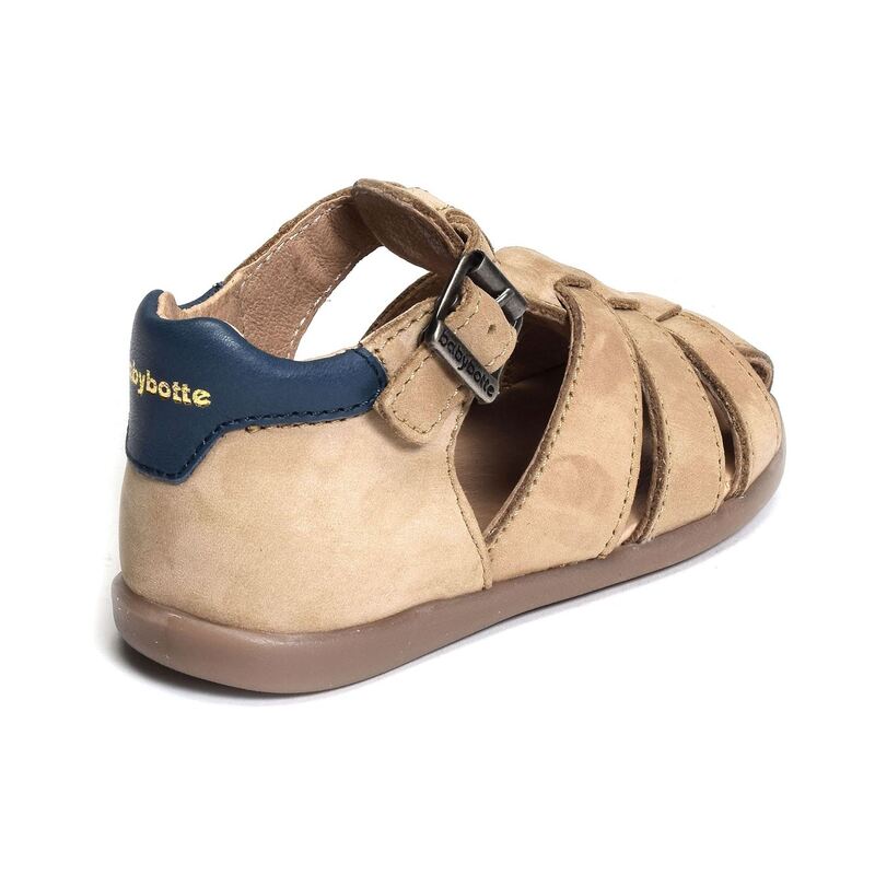 GIMMY Beige Bleu, Sandales plates & Nu-Pieds Babybotte