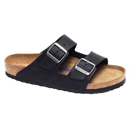 ARIZONA SFB CUIR Noir, Mules Birkenstock