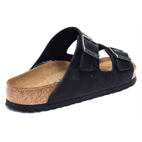 ARIZONA SFB CUIR Noir, Mules Birkenstock