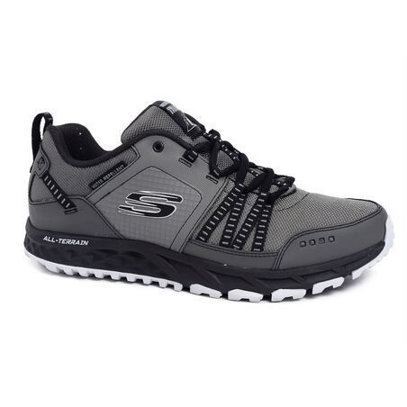 ESCAPE PLAN Gris, Baskets running Skechers