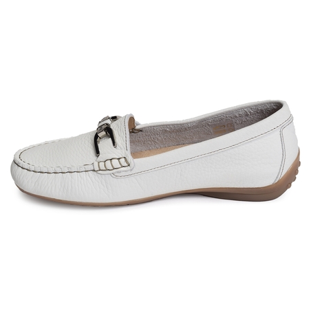 BRUNI F0804 Blanc, Mocassins Fluchos