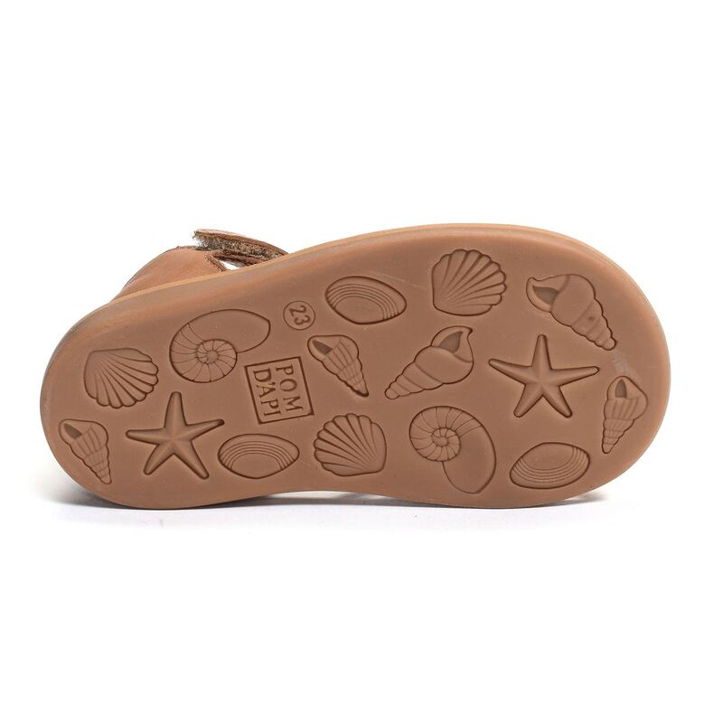 POPPY LUX Camel Cuivre, Sandales plates & Nu-Pieds Pom d'Api