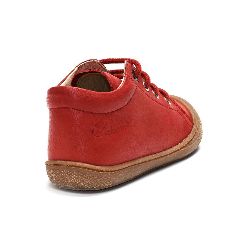 COCOON BOY CLASSIC Rouge, Chaussures à Lacets Naturino