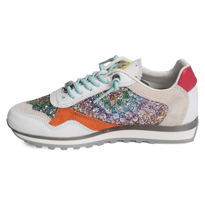 C848 W Blanc Multicolore, Baskets running Cetti