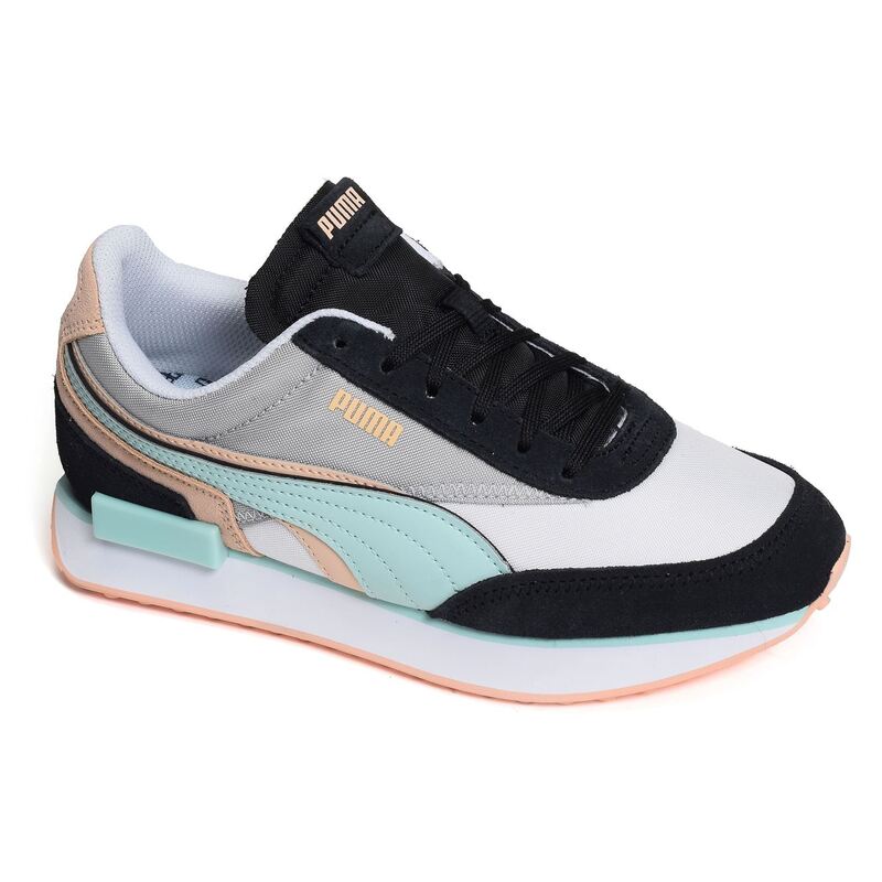 FUTURE RIDER Noir Turquoise, Baskets running Puma