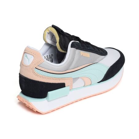 FUTURE RIDER Noir Turquoise, Baskets running Puma