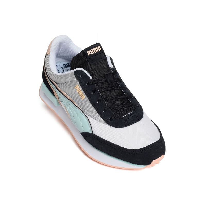 FUTURE RIDER Noir Turquoise, Baskets running Puma