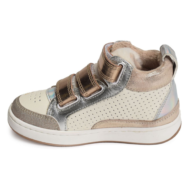 TEAMS JOG SCRATCH Beige Or, Baskets montantes Shoopom