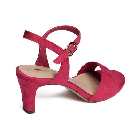 28028 Fuchsia, Nu-Pieds à talon Tamaris