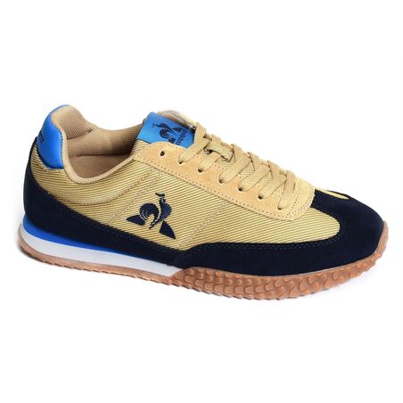 VELOCE Beige Bleu, Baskets running Le Coq Sportif