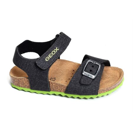 J GHITA BB Gris Vert, Sandales plates & Nu-Pieds Geox