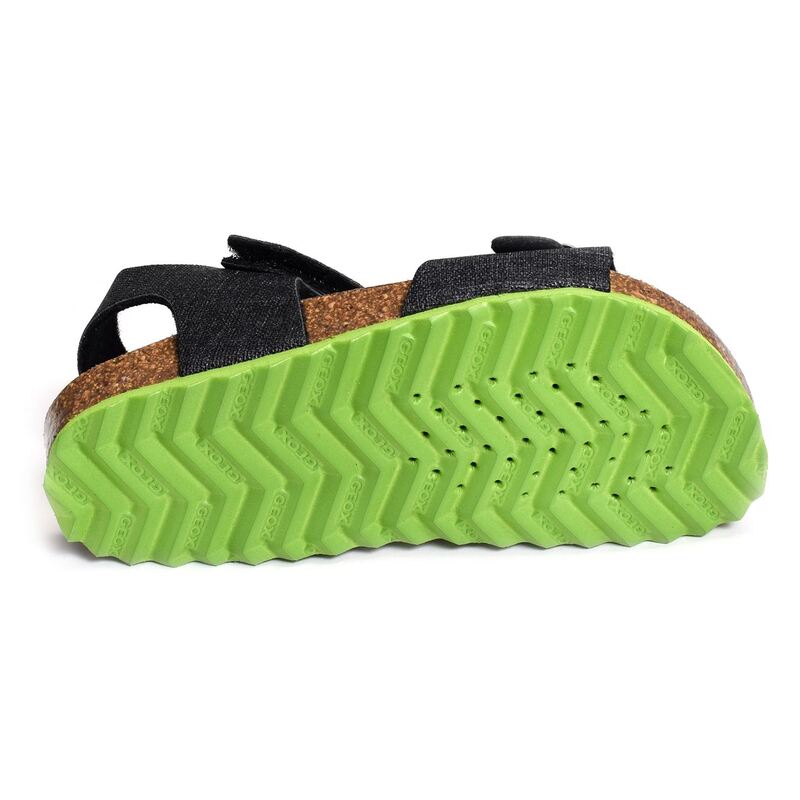 J GHITA BB Gris Vert, Sandales plates & Nu-Pieds Geox