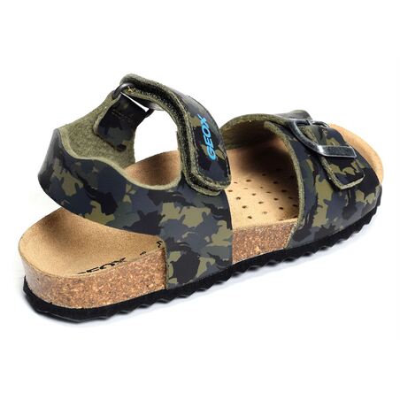 J GHITA BB Camouflage, Sandales plates & Nu-Pieds Geox