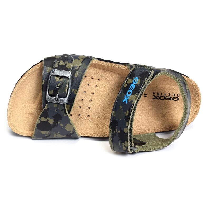 J GHITA BB Camouflage, Sandales plates & Nu-Pieds Geox