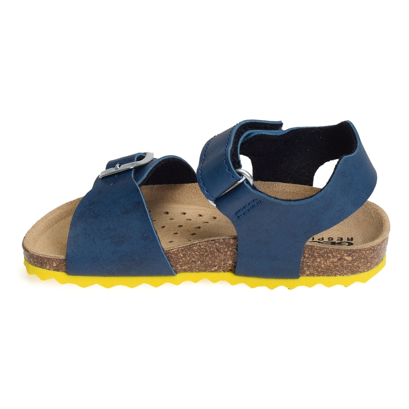 J GHITA BB Bleu Jaune, Sandales plates & Nu-Pieds Geox