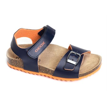 J GHITA BB Marine Orange, Sandales plates & Nu-Pieds Geox