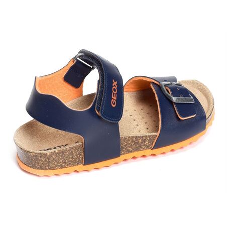 J GHITA BB Marine Orange, Sandales plates & Nu-Pieds Geox