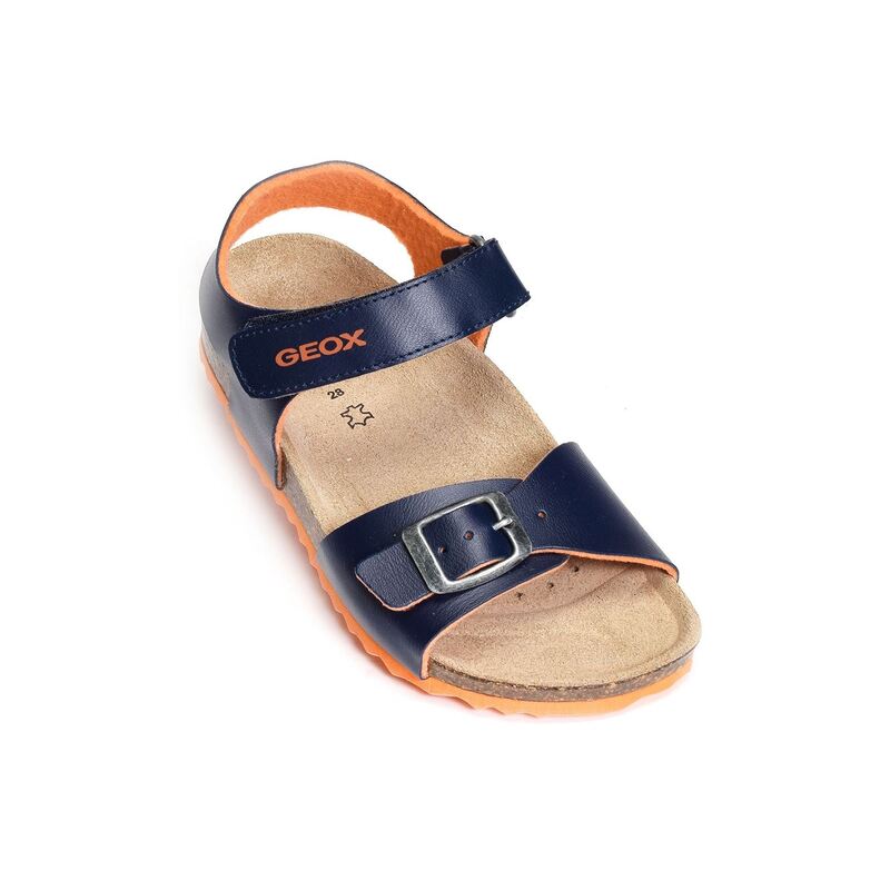 J GHITA BB Marine Orange, Sandales plates & Nu-Pieds Geox