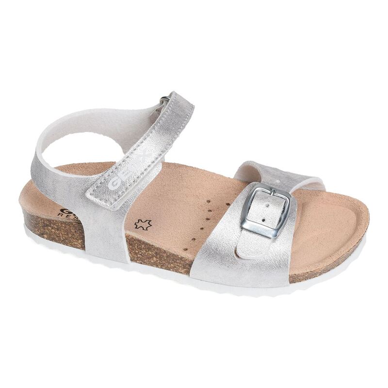 J ADRIEL GC Argent Blanc, Sandales plates & Nu-Pieds Geox