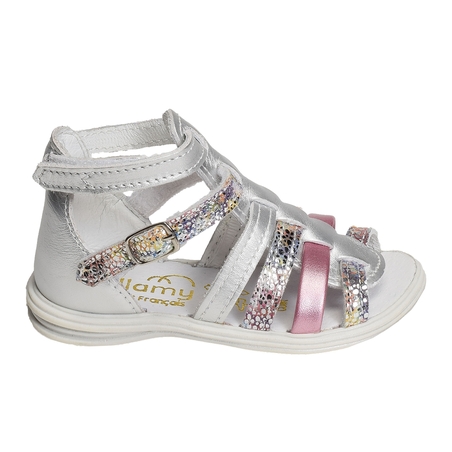 PLAGE Blanc Multicolore, Sandales plates & Nu-Pieds Bellamy