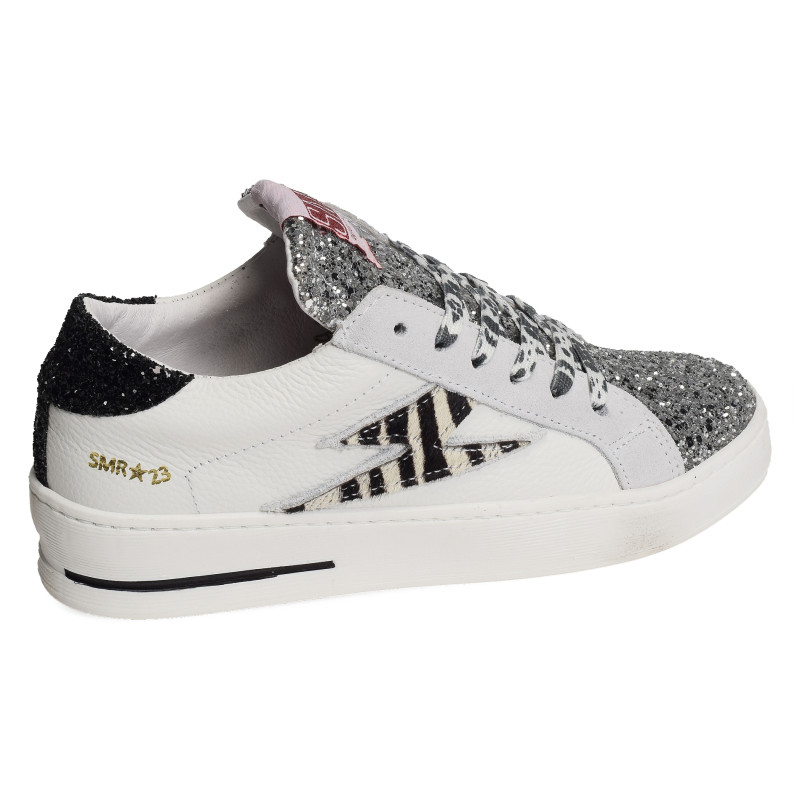 MAYA Blanc Argent, Sneakers basses Semerdjian