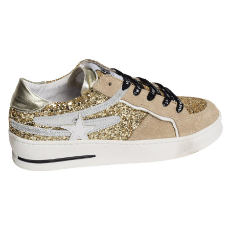 VANA Beige Or, Sneakers basses Semerdjian