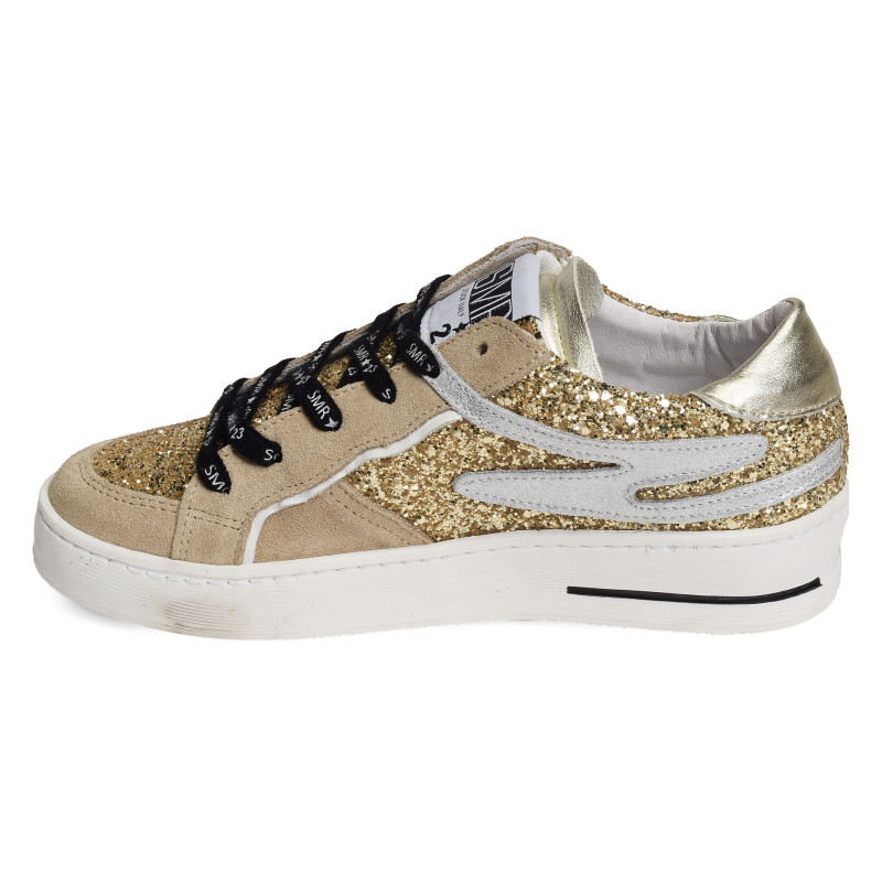 VANA Beige Or, Sneakers basses Semerdjian