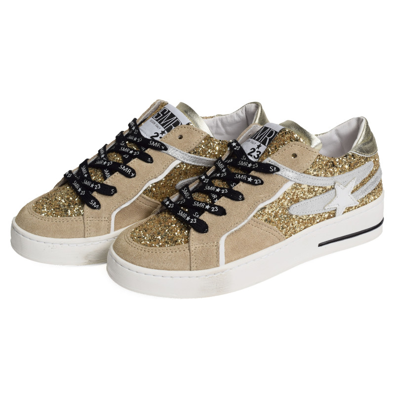 VANA Beige Or, Sneakers basses Semerdjian